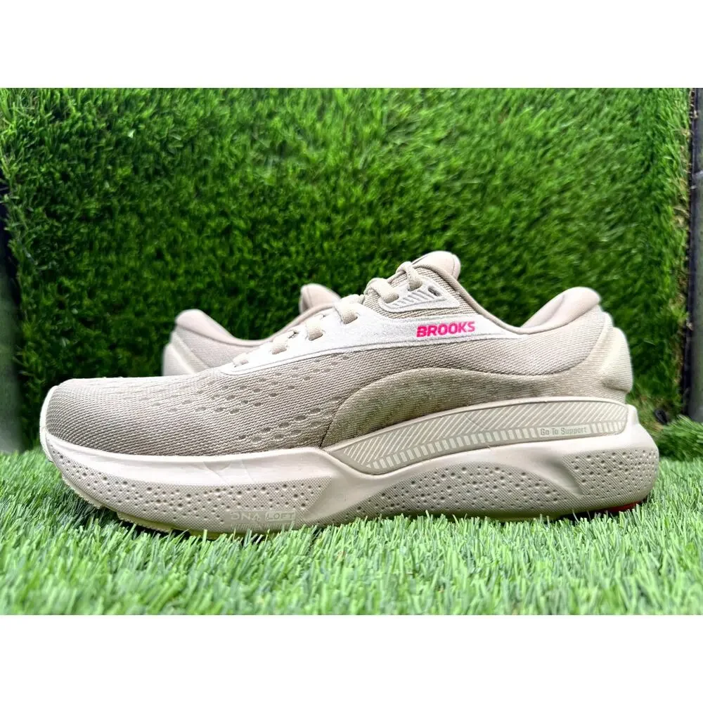 Brooks Adrenaline GTS 24 1204261B159 Athletic Sneaker Womens 7.5B Beige Mesh Gym